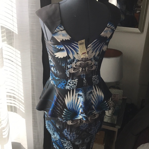 Arden B peplum keyhole dress - Picture 6 of 8